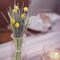 Dried Flowers Bouquet Dried Wheat Stalks Bundle Natural Lavender Dried Flowers Craspedia Flowers Dried Floral Arrangements for Wedding Party Table Centerpiece Decor Farmhouse DIY